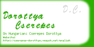 dorottya cserepes business card